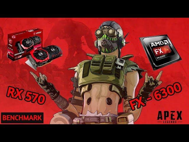 Apex Legends - AMD FX 6300 + RX 570 4GB / @1080p 60fps Benchmark Gameplay