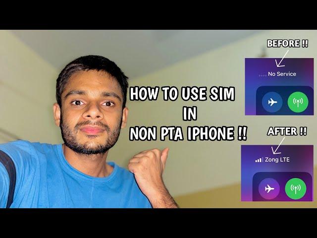 How to Use/Run Sim In NON PTA IPHONE | Part 2 | 100% Working