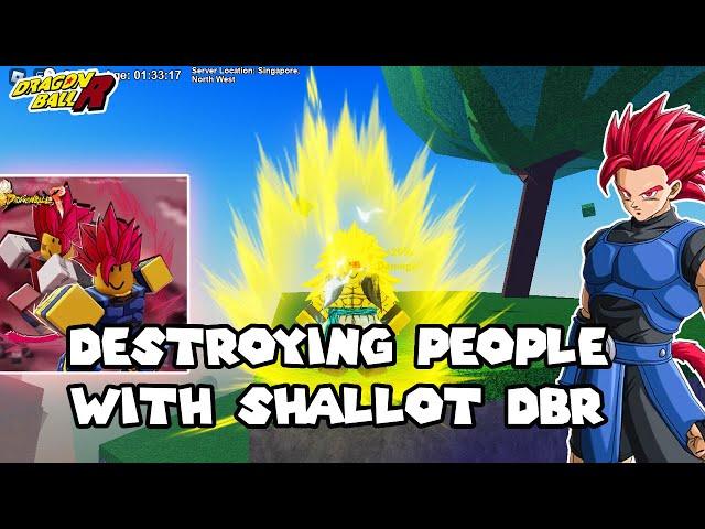 DESTROYING PEOPLE WITH SHALLOT IN DBR ROBLOX