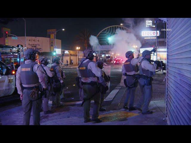 Dodger Fan Celebrations Prompts Sheriff's Response Team to Deploy Flash Bangs Part 10