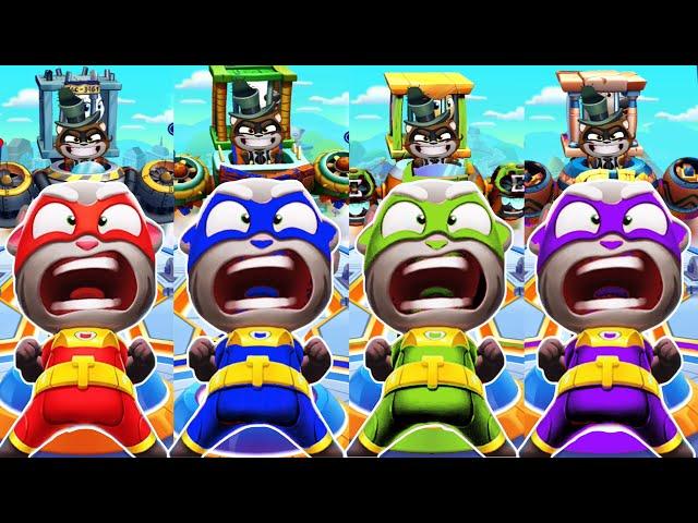 Talking Tom Hero Dash Beat The Bosses - Tom Hero Rescues Friends (Android Gameplay #764)