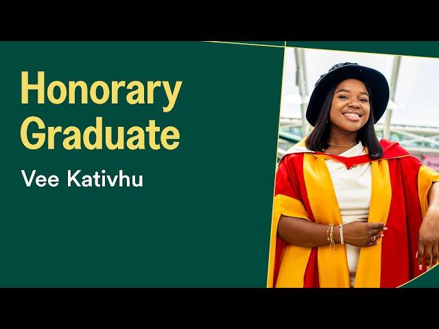 Vee Kativhu| Doctor of the University - Honorary Graduate