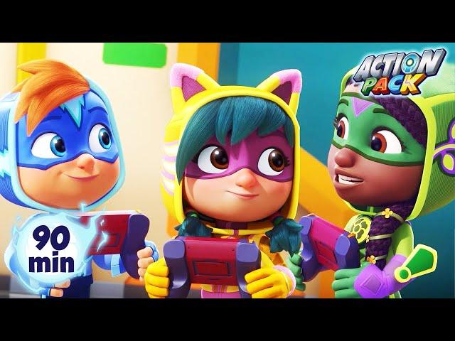  TRAPPED IN THE GAME  | Action Pack | Cartoon Adventures for Kids