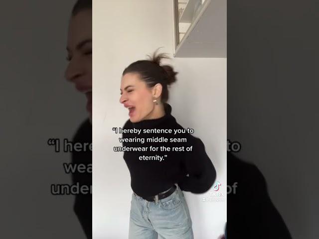 Whoever invented middle seam underwear can rot in hell… @gabygabss on TikTok