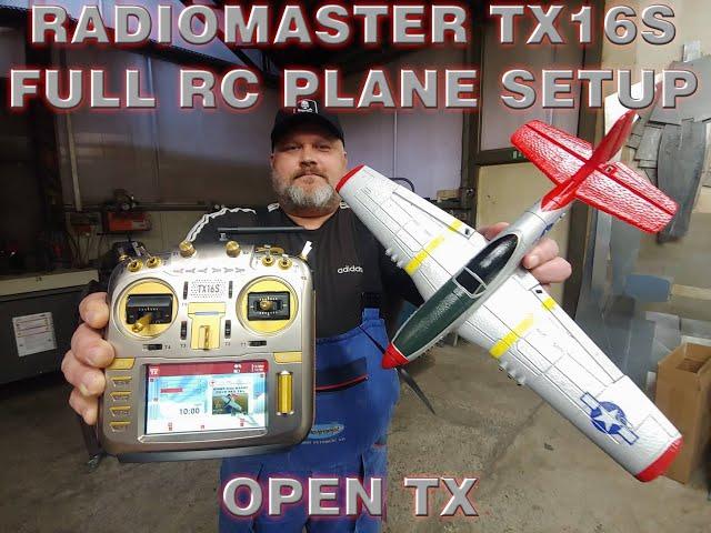 FULL SIMPLE SETUP ONE VIDEO RadioMaster TX16S Max open TX & Eachine P51D Mustang RC plane