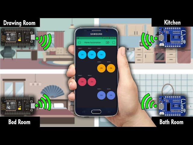 Blynk Home Automation with Multiple ESP8266 Boards