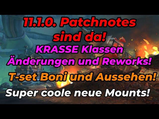 Seaons 2 Patchnotes! KRASSE Klassenänderungen! Reworks! TSet Boni und mog! Mounts, Erfolge und mehr!