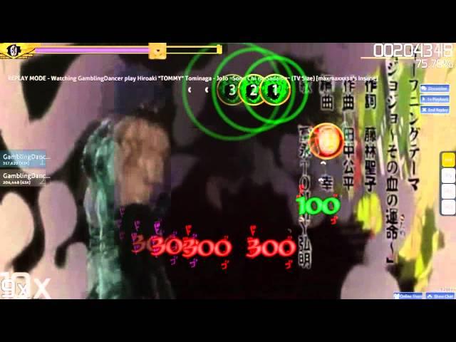 Osu! - Jojo ~SONO CHI NO SADAMEEEEEEE~ What was this map even