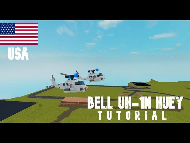 Bell UH-1N Huey us helicopter Roblox plane crazy tutorial