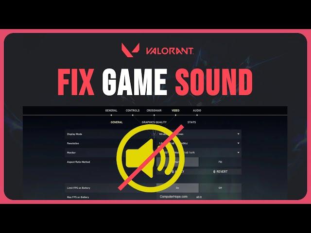 How To Fix Valorant Game Audio (Solved 2024)