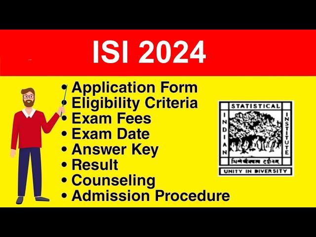 ISI 2024 - Eligibility Criteria, Exam Date, Application form, Syllabus