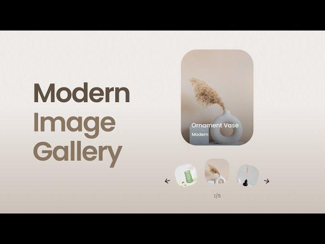 ️ Responsive Image Gallery Slider Using HTML CSS & JavaScript