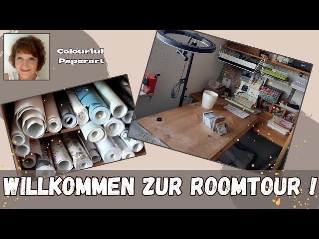 Craft Room Tour   So sieht es aus in meinem Arbeitszimmer  Platz ist in der kleinsten Hütte...