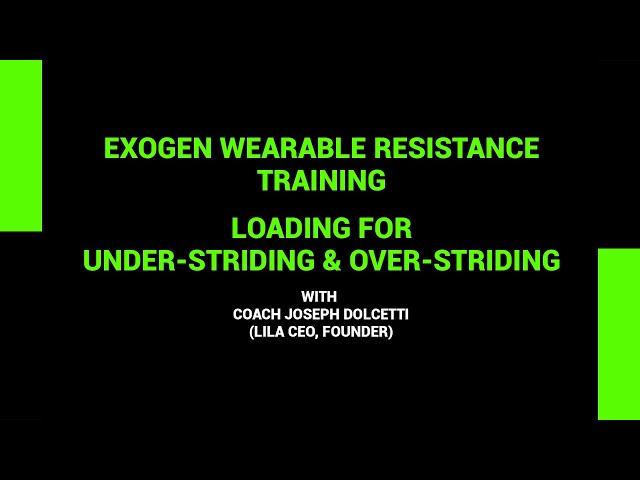 EXOGEN OVER & UNDERSTRIDE for sprinting /running