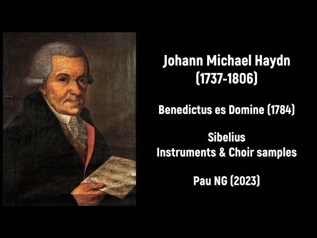 [Sheet music] Johann Michael Haydn (1737-1806) - Benedictus es Domine (1784)