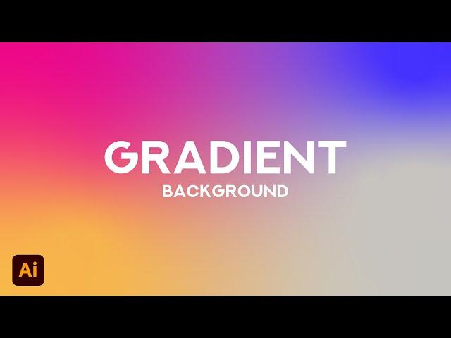 Gradient Background Design In Adobe Illustrator cc 2022 | Tutorial