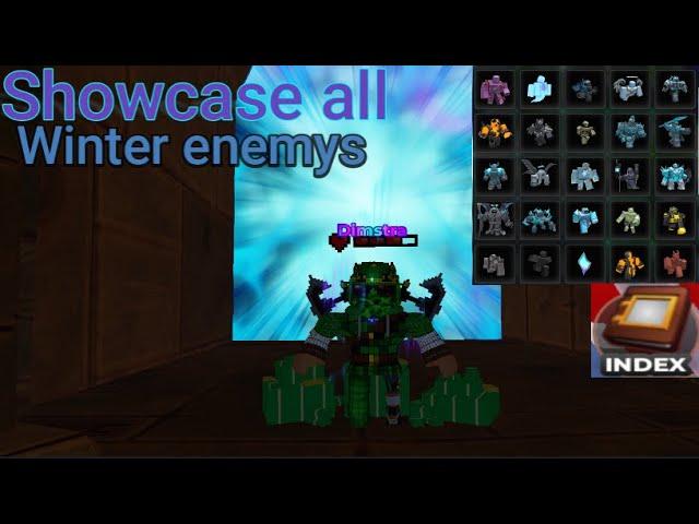 TDS All Enemy Winter event Index Showcase I Roblox Tower Defense Simulator