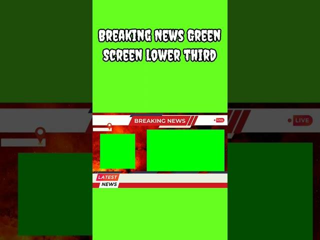 Breaking News Green Screen video #greennscreeneffects #breakingnewsgreenscreen #greenscreenvideo