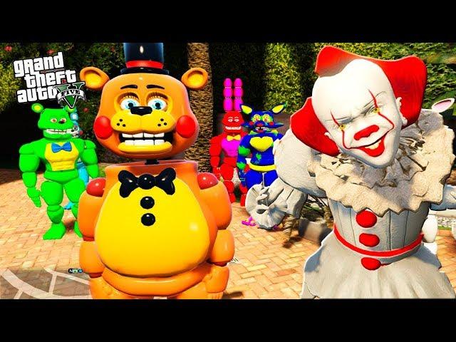 Pennywise IT SECRET BUNKER Adventures of ANIMATRONICS 5 nights FREDDY FNAF Animation Multi Pulti