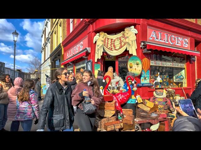 London’s Famous Notting Hill | Portobello Road Market Walking Tour 2025 | 4K HDR