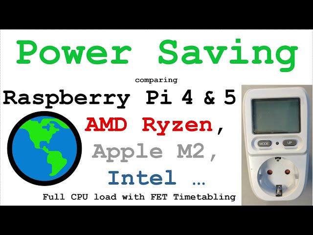 Power Saving - Pi4 & Pi5 vs. AMD vs. Intel vs. Apple - Using FET Benchmark