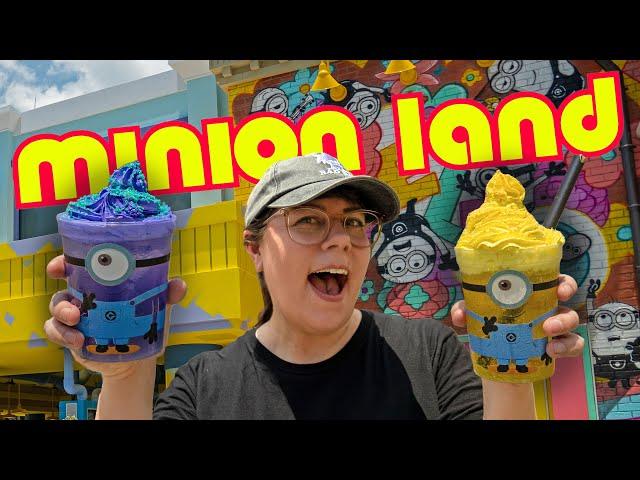 Universal's New Theme Park Land Opens! Best Food in Minion Land?