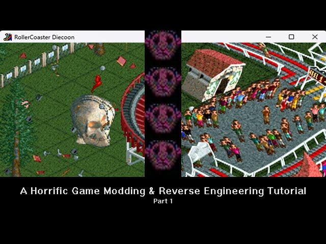 Modding RollerCoaster Tycoon into a Peele Horror Film (Game Modding/Reverse Engineering Tutorial)