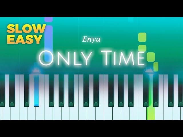 Enya - Only Time - SLOW EASY Piano TUTORIAL by Piano Fun Play