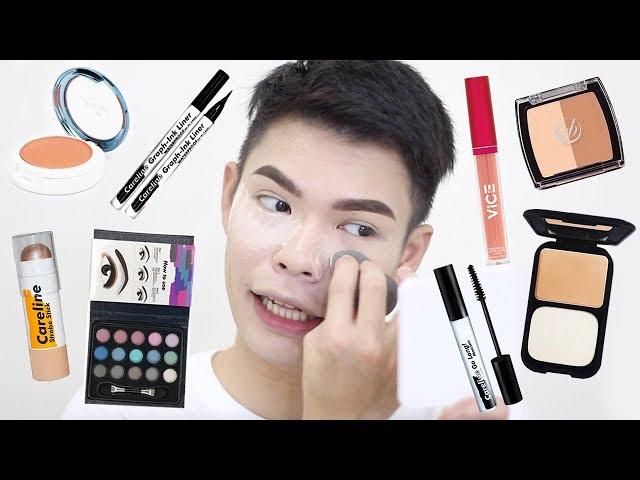 FULL FACE USING PRODUCTS UNDER 200 PESOS! (TIPID MAKEUP TUTORIAL) | Kenny Manalad