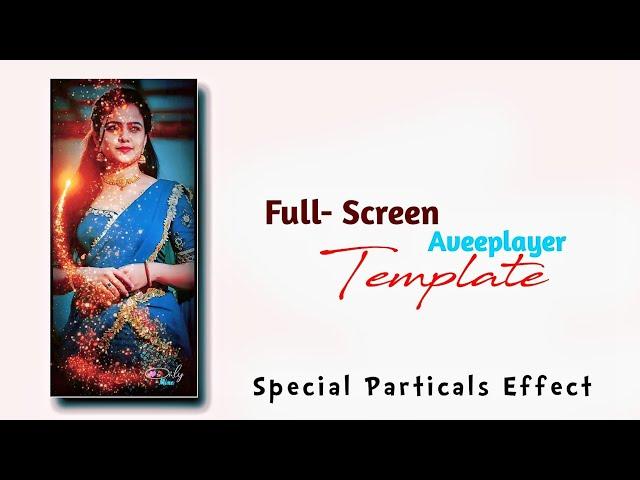 Full-screen Aveeplayer Template | Golden Particals Effect Aveeplayer Template Download Links