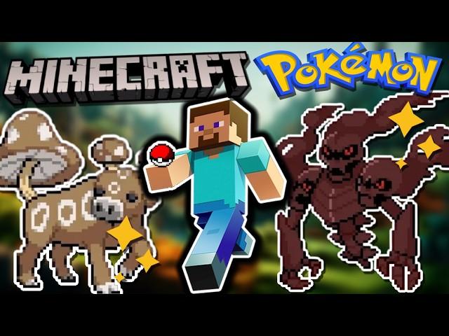 New MINECRAFT Pokemon Region - Extra Forms And Shiny Pokemon