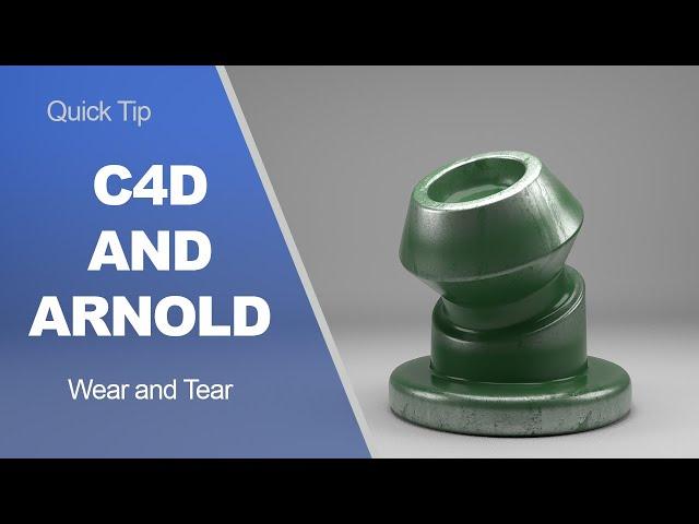 Cinema 4D and Arnold Render Tutorial - Wear and Damage with Curvature Shader (2020)