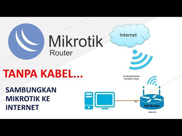 TANPA KABEL || Menyambungkan MikroTik Ke Internet Melalui WLAN Wireless