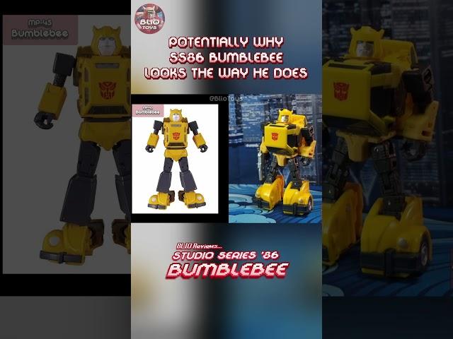 Potentially why SS86 Bumblebee looks the way he does | Transformers Studio Series ‘86 BUMBLEBEE