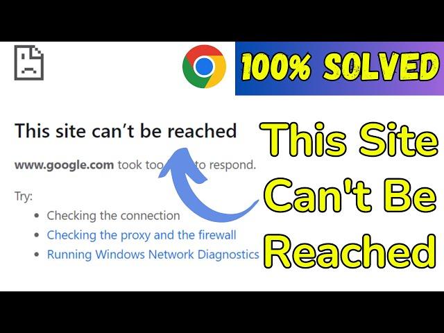 How to Fix the "This Site Can't Be Reached" Error (4 Ways)