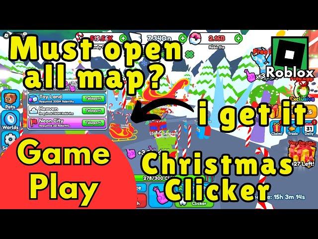 4 BASKET LOCATION IN Christmas Clicker ROBLOX EVENT CHRISTMAS