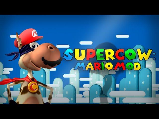 СУПЕР КОРОВА В МИРЕ МАРИО? -  Supercow Mario Mod Walkthrough