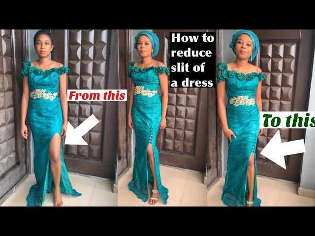 How To Reduce The Slit Of A Dress Or Skirt|Tips To Reduce A Slit + Types Of Slit|Transform A Dress