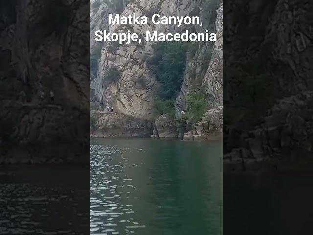 Boat tour in Matka Canyon, Skopje, Macedonia #canyontour