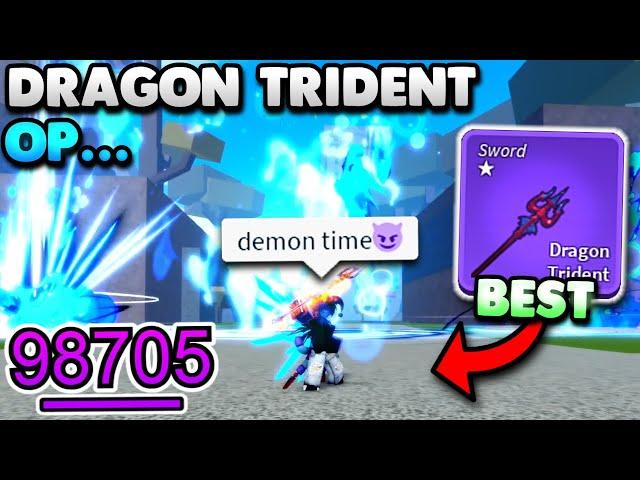 Dragon Trident Is EASILY The BEST SWORD For PvP In BLOX FRUITS...