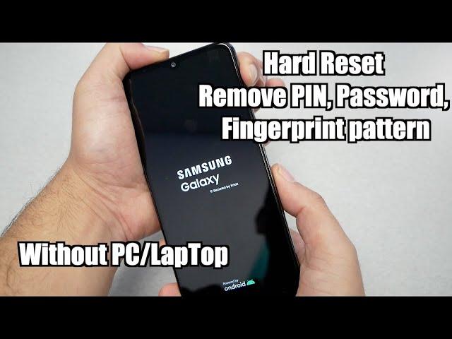 Samsung Galaxy A32 How Hard Reset Removing PIN, Password, Fingerprint pattern No PC