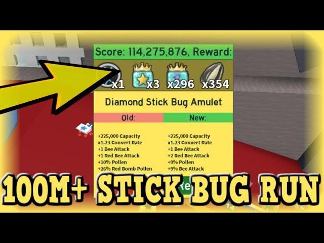 OP STICK BUG RUN (100M+ SCORE) w/ McProseph - Roblox Bee Swarm Simulator