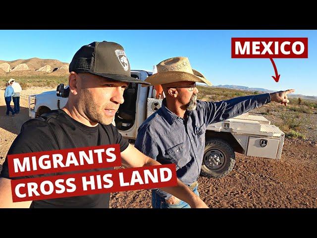 How Migrants Cross His Land In Texas - Local's Reaction   