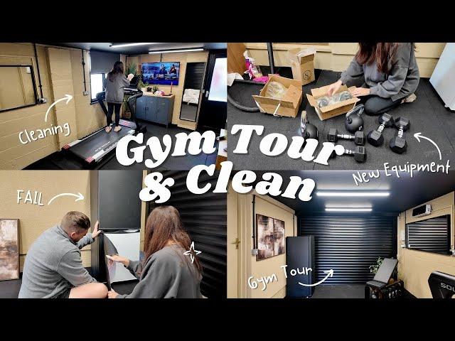 Clean With Me | New Gym Equipment And A Tour Of Our DIY Home Gym Before and After