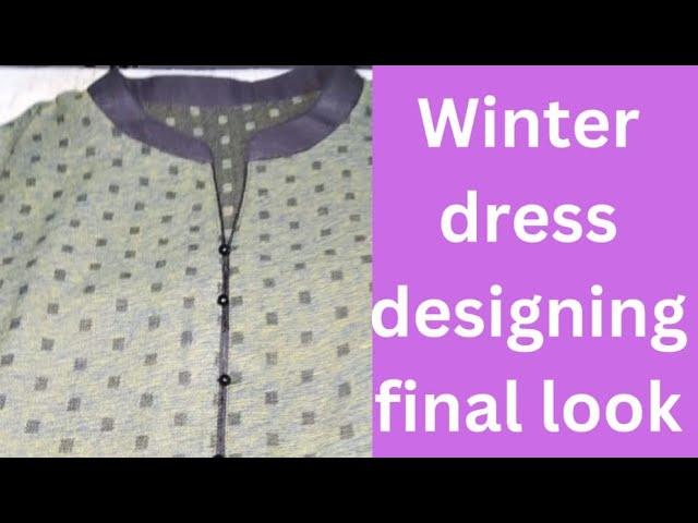 how to make this# winter dress final look#stitching with sajida