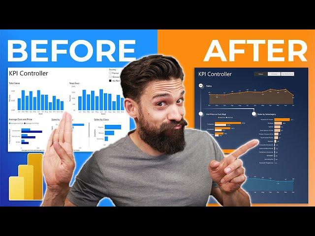 Upgrade Your REPORT DESIGN in Power BI | Complete Walkthrough From A to Z