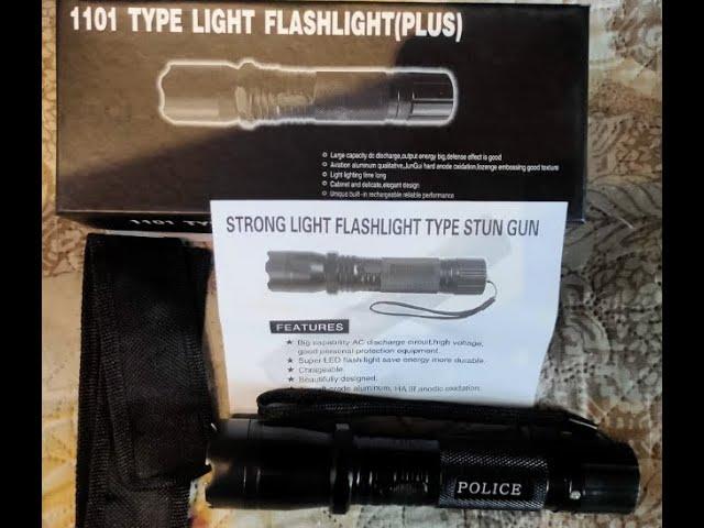 Обзор дешевого электрошокера фонарика 1101 Type Light Flashlight (plus)