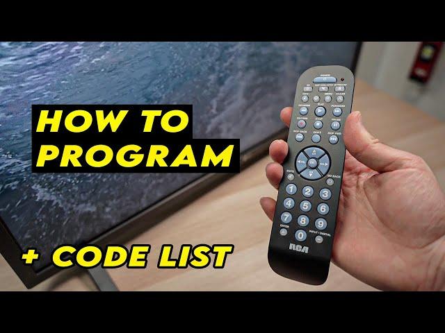 How to Program Your RCA 3-Device Universal Remote Control + CODE LIST