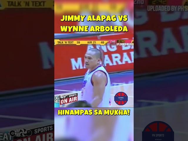 Jimmy Alapag Vs Wynne Arboleda HINAMPAS SA MUKHA #pba #shorts #highlights