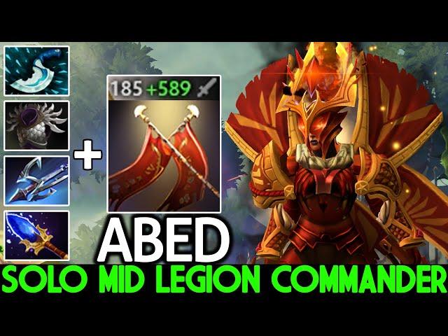 ABED [Legion Commander] Solo Mid Lane with +530 Damage Duel Dota 2